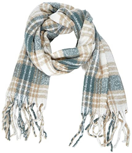ONLLIMA LIFE CHECK FRILL SCARF CC
