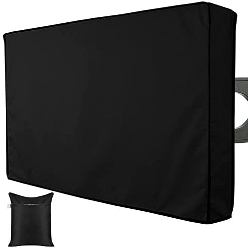 Outdoor TV Monitor Cover Skyour Heavy duty 600D Oxford Waterproof Dustproof Anti UV Durable Patio Outside Television Cover TV Screen Full Protector Covers (36-38in)