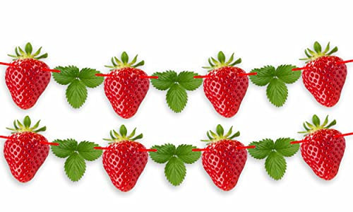 Seyal® Echte Erdbeer-Girlande, Dekoration