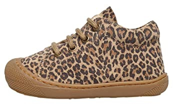 NATURINO Cocoon-First Steps Boots in Spotted Suede, Brown, 28 EU