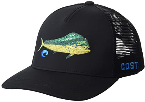 Costa Del Mar Unisex-Erwachsene Dorado Trucker-Mütze, genäht Hut, schwarz, Einheitsgre