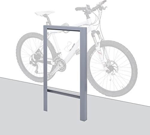 Mendler Fahrradbügel HWC-J74 Fahrradständer Anlehnbügel, verzinkter Karbonstahl Outdoor-pulverbeschichtet 115x60x6cm - grau