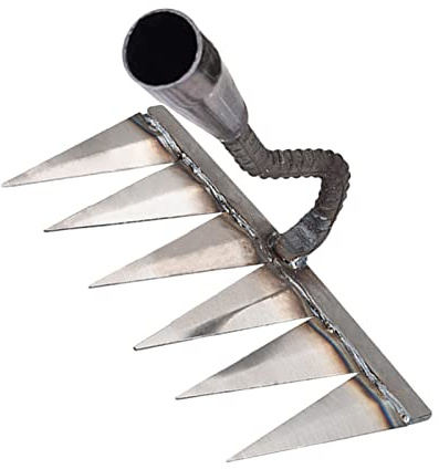 cypreason Vertikutierer Manuell, Rechen, Rasenlüfter, Vertikutierer Rechen, Manueller Vertikutierer Für Garten Rasen, Gartenrechen Aus Metall, Zinkenrechen Aus Karbonstahl