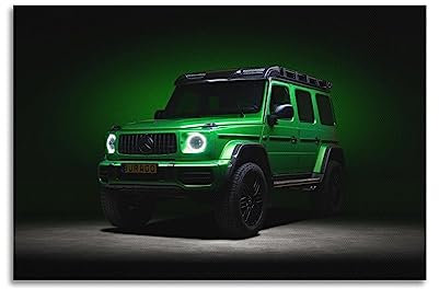 BLUDUG Autos 2023 Mercedes AMG G 63 5k Poster Druck Abstrakte Bauernhaus Galerie Ästhetische Raumdekoration für Schlafzimmer Badezimmer Unrahmen-Stil 30 x 45 cm