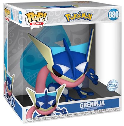 Funko POP! Jumbo: Pokemon - Greninja - Quajutsu - Vinyl-Sammelfigur - Geschenkidee - Offizielle Handelswaren - Spielzeug Für Kinder und Erwachsene - Video Games Fans - Modellfigur Für Sammler
