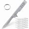 MLTUOYING Utility Blade Foldable Carbon Steel Unpacking Blade DIY Cutting Hand Tools 24# x10pcs Replaceable Blade for Professional Wallpaper Cutting Camping Hiking