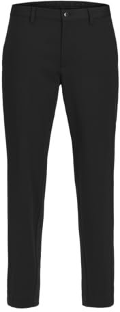 JACK & JONES Jjejaxon Pantalon en Jersey, Noir/Coupe : Slim fit., 50