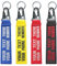 Porte - clés personnalisé, étiquette de bagage brodée personnalisée, broderie double face de votre texte, porte - clés de moto, voiture et scooter, cadeau personnalisé (2-line-text)