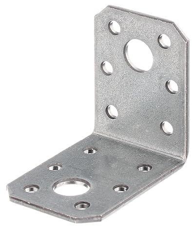 Alberts 835408 Winkelverbinder | sendzimirverzinkt | 50 x 50 x 35 mm | 50er Set