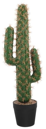 GRIRIW Simulated Succulents Cactus Plants in Pot - Realistic Artificial Cactus Decor for Home Office Indoor and Outdoor Decoration - Low Maintenance Greenery for Year-Round Beauty