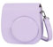 Protective Shoulder Bag for Instax Mini Cameras - Compatible with Mini 12, 11, 9, and 8 - PU Material - Lilac Purple