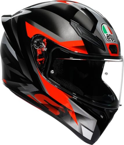 AGV K1 S Fastlap Helm, schwarz/grau/rot, L (59/60)