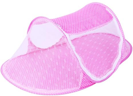 Neonati Portatile Tenda,Mini Zanzariera Pieghevole,Zanzariera Per Tenda Per Bambini Portatile,Tenda Zanzariera Pop-Up Ultraleggera,Pieghevole Culla Bambini Autoportant,Con Cerniera,108x60x38cm,Kiuiom
