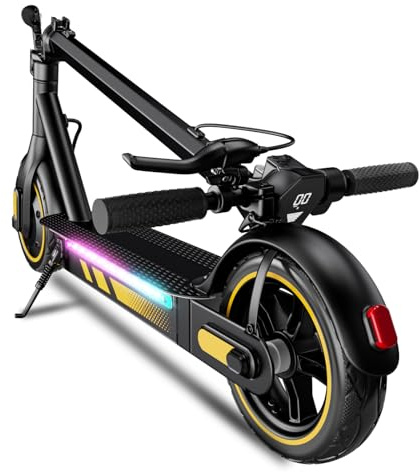 Trottinette Electrique Adulte, Moteur de 350/500W, Batterie 36V 10.5AH/15AH, Autonomie 30/37/45 km, Trottinette Électrique 25 KM/H, Charge 120kg, Connexion APP