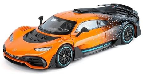 KWZGHOLJ Motorfahrzeuge Replica Auto Maßstab 1:18 for Mercedes Benz AMG ONE Hypercar Automodell Aus Metall Exquisite Replika-Fahrzeug-Sammlerstücke Fertiges Modellauto(Orange)
