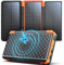 63200mAh Solar Charger Power Bank with 3 Solar Panels Fast Charging 22.5W USB-C Portable Wireless Charger External Battery Pack Phone Powerbank with Flashlight Digital Display for Phone Tablet Outdoor