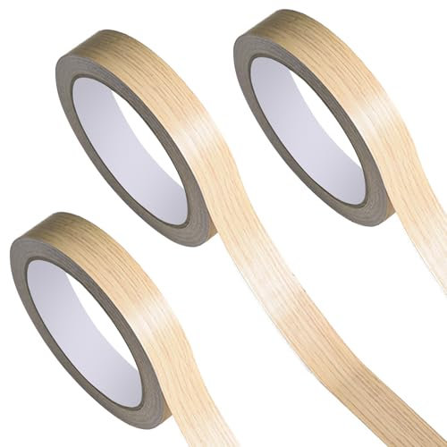 Benaewa 3 Pcs Wood Trim, 18mmx10m Self-Adhesive Worktop Edging Strip for Furniture Worktop, Panels Restoration