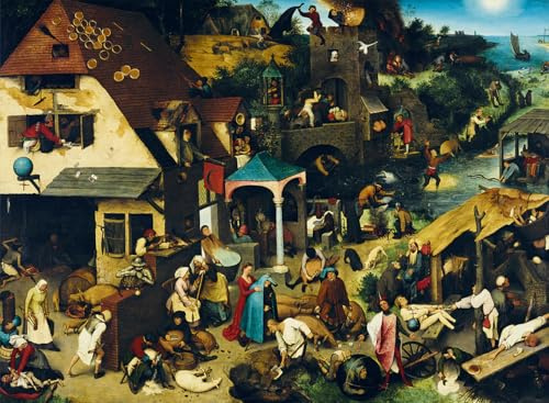 bluebird Puzzle Pieter Bruegel - Die niederländischen Sprichwörter, 1559-3000 Teile