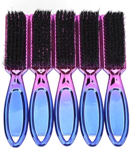 Männer Bartbürste Nylon Allmählicher elektroplierendes Bart Styling Haarpflege 5pcs