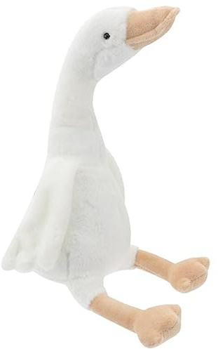 Supvox Realistisches Gans Kuscheltier Weiß Plüschstofftier Weiches Simulation Stofftier Kinderzimmer Dekoration Geschenkidee für Sofa Party Geburtstagsfeier
