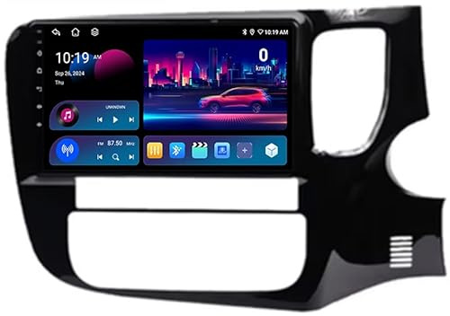 Android 15 Autoradio für Mitsubishi Outlander 3 RHD 2012–2018, 9 Zoll Touchscreen GPS Navigation Bluetooth Haupteinheit Unterstützung Backup Spiegel Rückfahrkamera Lenkradsteuerung