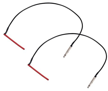 Micro Sous-sillet pour Ukulélé 2,5mm Rouge Lot de 2 | Technologie Piézo de Précision, Compatible Guitare Acoustique, Tige de Captation Métallique