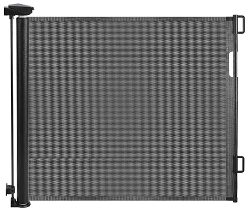 Eyeleaf Barrera De Seguridad Retráctil Para Niños y Perros, Apta Para Uso En Interiores y Exteriores(negro-150cm)