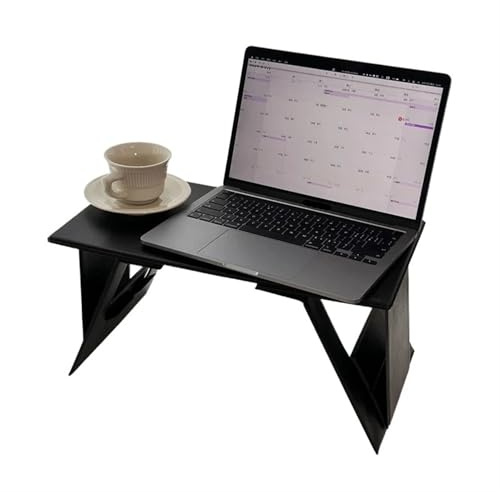 Klapperbett Tisch Faltbarer Laptop Arbeitstisch Mini Tragbares Notebook Computerhalter Auto Wohnzimmer Sofa Bett Arbeit Lesetools TV Spielen PC für Sofa, Bett, Arbeit Beauty Comes