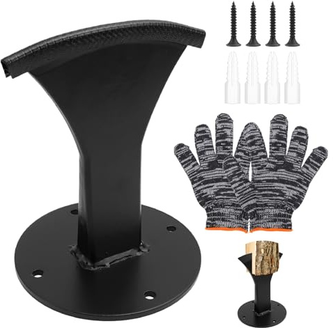 WJMY Manueller Holzspalter, Kleiner Brennholzspalter Robuster Brennholzspalter mit Handschuh für kleine Kamine und Camping