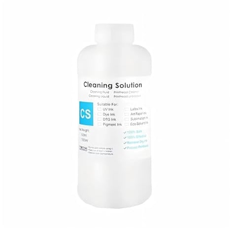 Druckerreinigungslösung, Waschflüssigkeit, Tinte Auf Wasserbasis, Druckkopfreiniger, Farbstoff/Pigment/Sublimation, kompatibel for Canon/kompatibel for Brother(100ML Cleaning Kit)