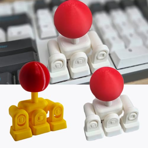 3D Printed Keyboard Joystick, 4-Way Directional Key Mod for Mechanical Keyboards, Easy Install Arrow Key Controller (white)
