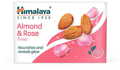 Himalaya Herbals Almond and Rose Moisturizing Soap Enriched with Almond - 75g