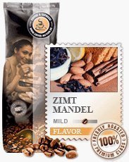 Coffee-Nation Aroma-Kaffee Zimt Mandel 1000g Bohnen | Spitzenqualität | Kaffeeliebhaber