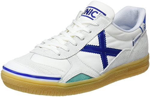 Munich Gresca Kid's, Zapatillas de deporte Unisex niños, Bianco Blanco Azul 01, 37 EU