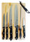 Pradel Excellence - Blister 5 Couteaux de Cuisine + 1 Éplucheur - Acier Inoxydable - Lames Affûtées pour une Coupe Précise - Manche Ergonomique - Design Élégant