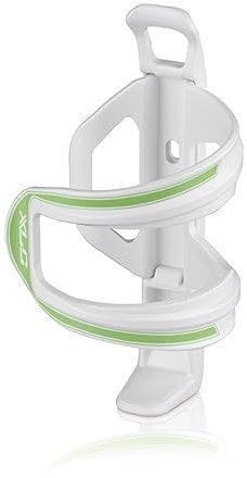 XLC Zubehör Trinkflaschenhalter Sidecage Pieces de Velo Mixte, Blanc/Vert, 15x7.6x7.6cm