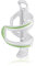 XLC Zubehör Trinkflaschenhalter Sidecage Pieces de Velo Mixte, Blanc/Vert, 15x7.6x7.6cm
