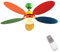 etc-shop Decken Ventilator Zug Schalter Wohn Kinder Zimmer Fernbedienung Lüfter Lampe 3 Stufen Kühler Heizer
