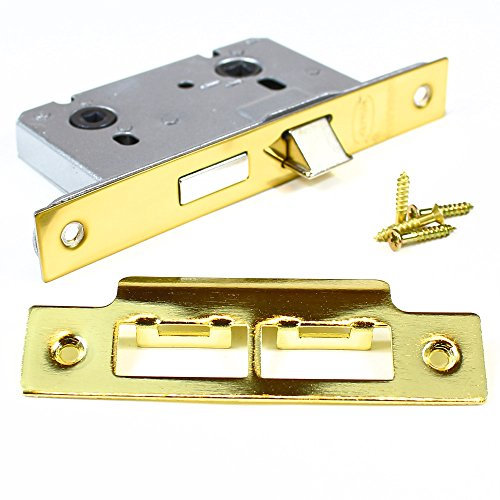 Gridlock E-Series Mortice Bathroom Lock - 3 (75 mm), Brass