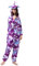 Katara 1744 Jumpsuit, Damen Herren Erwachsene, Einhorn Lila-bunt, Körpergröße 165-175cm (L)
