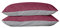 BLUE MOON Mako Satin Wendebettwäsche Satin Kissenbezug einfärbig Uni, Kopfkissenbezug, Pillow case, Pillow case 40x80 Made in EU! (Bordeaux/Silber Kissenbezüge 2er-Pack, 40 x 80 cm)