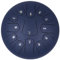LOMUTY Stahlzungentrommel, 12 Zoll 30 cm Steel Tongue Drum, C-Dur 13 Noten, Handtrommel HandPan Drum mit Drumsticks,Tragetasche,Musikbuch und 4 Fingerpicks(Dunkelblau)