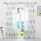 ESLIR Gardinen mit Schlaufen Vorhänge Fensterschal Transparent Schlaufenschal mit Kreis Muster Voile Violett BxH 140x145cm1 Stück