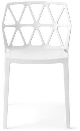 Stuhl Modell ALCHEMIA aus Polypropylen, Set mit 4 Stück, erhältlich in 6 Farben (optischweiß)