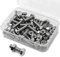 M6*10mm 40 Stück 304 Edelstahl Sechskantschrauben Bolzen und Muttern set, Maschinenschrauben schrauben