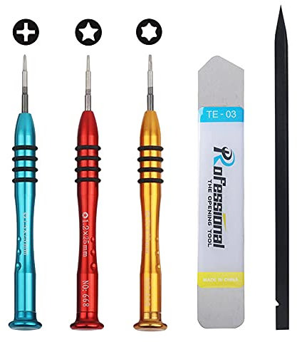 Phillips PH000 Torx T5 und P5 Pentalobe Schraubendreher-Set mit Hebelspudger-Öffnungswerkzeug, kompatibel mit Retina MacBook Pro und Air
