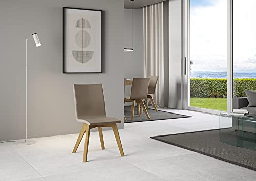 Stuhl Trudy Beine Eiche taupe 52