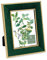 Isaac Jacobs 12.7x17.8 cm, grüner Samt-Bilderrahmen mit metallischem goldfarbenem Doppelrand, Fotorahmen, horizontal und vertikal, für Zuhause und Büro (12.7x17.8 cm, grün mit gold)