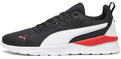 PUMA Anzarun Lite, Sneaker Unisex - Adulto, Puma Black Puma White For All Time Red, 44.5 EU