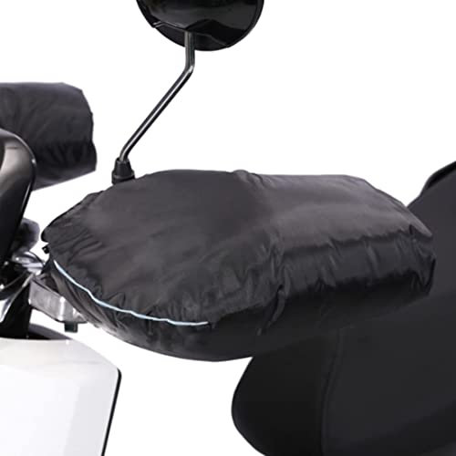 Motorrad Lenkerhandschuhe Wasserdicht Winddicht Handschuhe Motorradlenker Plüsch Motorradhandschuhe Fahrrad Kältebeständig Verdickt Stulpen Lenkerstulpen Radsport Scooter Handschuhe Winter Universal